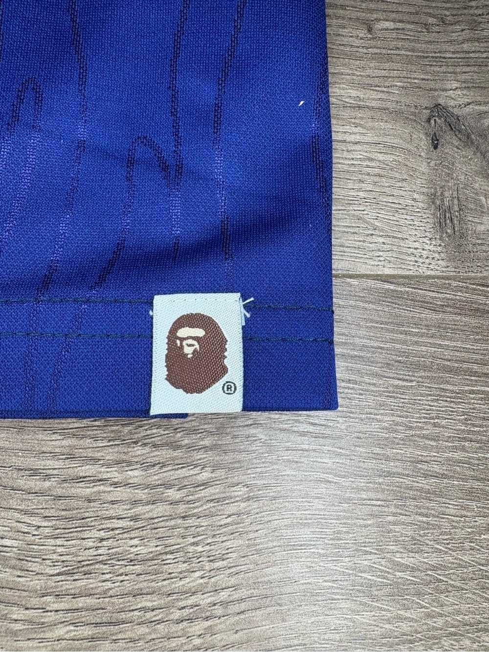 Bape SIZE L Blue '93 Graphic Jersey with Yellow Lettering - Picture 4 of 5